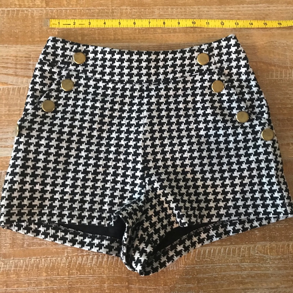 Black and White Ark & Co Soft High Waisted Shorts